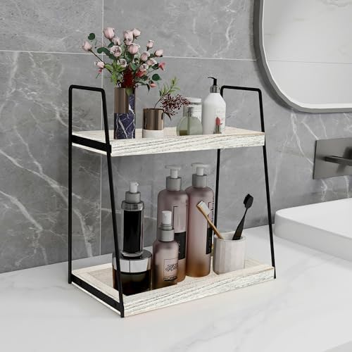 Dorhors Bathroom Counter Organizer,Vanity Countertop Storage Shelf - Image 2