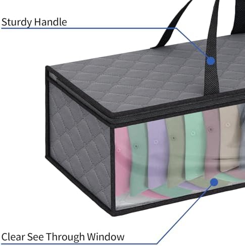 Fixwal Hat Storage Bags 2 Pack Baseball Caps Organizer Rack Holds 20 Hats - Image 3