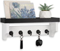 Key and Mail Holder Wall Mount, Mail Organizer with 5 Key Hooks by Lucundm