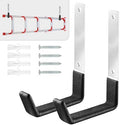 AccEncyc Heavy Duty Garage Hooks, 2Pcs Stainless Steel Wall Mount Hooks, 50lb Weight Capacity, for Garden Hose, Bike, Ladder, Tool Organizer (Medium) by Unknown
