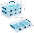 MyGift 11 Inch Craft Storage Organizer Case With 6 Drawers - Image 5