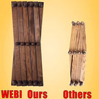 WEBI Accordion Wall Hanger,Expandable Wooden Hat Rack for Wall Mounted Coat Rack,Accordion Hat Hooks Holder for Baseball Caps,17 Peg,Walnut Color - Image 3