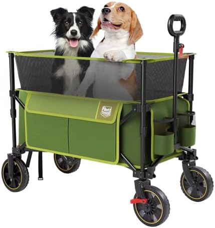 Timber Ridge Collapsible Folding Wagon 350L Extra Large with Brake - Image 6