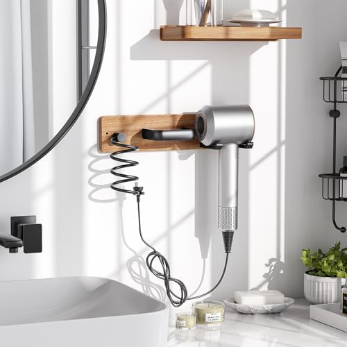 Tindbea Hair Dryer Holder Wall Mount Aluminum Alloy Hot Tools Organizer - Image 2