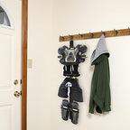 Hockey Hanger Portable Hanging Dryig Rack Hockey Gifts for Home and Outdoor Using in Ice Hockey Skating Football Camping Fishing 5 Hooks (Black) - Image 5
