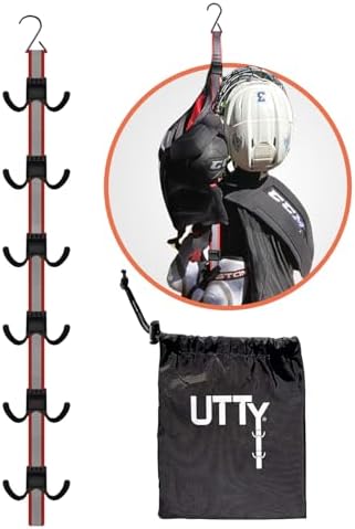 UTTY Multipurpose Portable Hanging Rack - Vertical Hockey Gear Drying Rack by TheUTTY