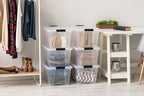 IRIS USA 6-Pack 32 Quart Storage Bins with Lids, Clear - Image 5