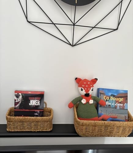 Wicker Style Wall Baskets, Hanging Storage Organizer - Image 6