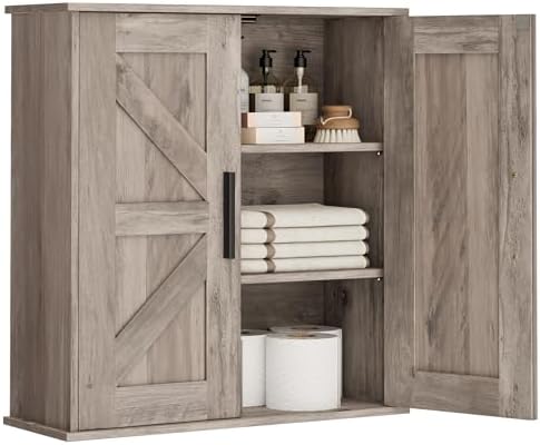 Homleke Bathroom Wall Cabinet, Medicine Cabinet with Adjustable Shelves by Homleke