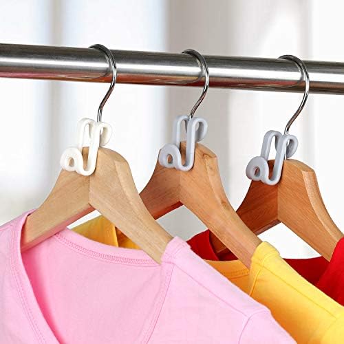 Mlici 60 Pcs Space Saving Hanger Connector Hooks for Closet Organizer, Gray - Image 4