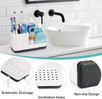 Toothbrush Holders for Bathroom Counter Organizer and Storage (White) - Image 5
