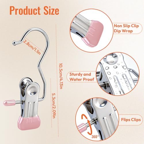 30 Pack Pants Hangers with Clip，Legging Organizer and Jean & Shorts Hangers - Image 2