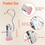 30 Pack Pants Hangers with Clip，Legging Organizer and Jean & Shorts Hangers - Image 2