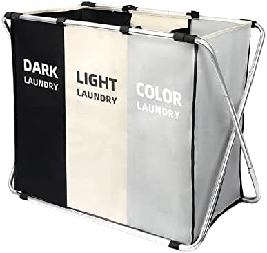 180L Large Laundry Basket, Freestanding Laundry Hamper, Collapsible Tall Clothes Hamper with Handles for Dirty Clothes in the Dorm & Family Closet Storage Container and Organizer (1-Pack) by Unknown