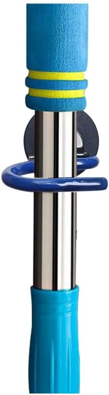 2PCS Broom Holder Magnetic Broom Hooks, Space-Saving Broom Mop Rake Rack, Stainless Steel Heavy Duty Broom Mop Handle Holder - Image 7