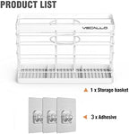Hair Tool Organizer, Curling iron stands, Bathroom Organizer Basket Hair Supplies Organizer Storage Hair Dryer Holder- Wall Mount No Drilling - Image 6