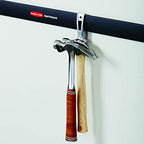 Rubbermaid Fasttrack Wall Mounted Garage Storage Utility Multi Hook for Tools, Chairs, Hose, Equipment, and Other Items, Supports 25 Lbs Each (6 Pack) - Image 6