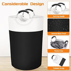 BlissTotes Laundry Basket, Laundry Hamper, Collapsible Laundry Baskets, Dirty Clothes Hamper, Waterproof Laundry Basket with Foam Protected Aluminum Handles for College Dorm, Family 115L (Black) - Image 3