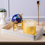 Perfume Tray Valet Tray Night Stand Bedside Organizer| Perfume Organizer Catchall| Perfume Trays for Dresser Vanity Tray for Dresser Countertop| Perfume Holder| Nightstand Organizer Women - Image 4