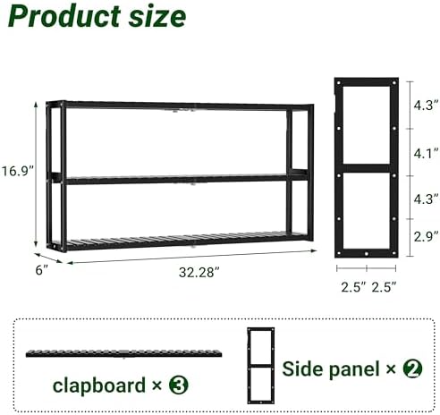 Extra Long Bathroom Organizer Storage Shelves 100% Bamboo Adjustable Height Over The Toilet Storage Floating Shelf for Wall Shower Shelf Can Placed in The Bathroom Kitchen Living Room for Multi Usage - Image 2