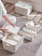 Set Of 6 Plastic Storage Bins,Versatile Kitchen Pantry Organization and Storage,for Plastic Storage Container Under Bed,Under Sink Bathroom Organizer (White, 6 Pack Small - Image 2