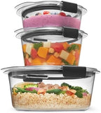 Rubbermaid Brilliance® Round Leak Proof Food Storage Containers, 6 Piece Set by Unknown
