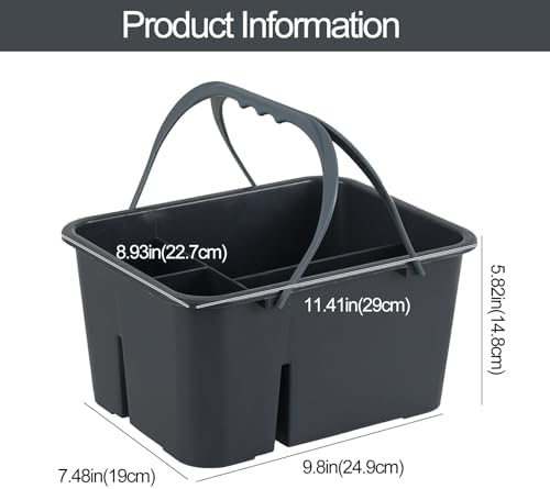 Xyskin Portable Shower Caddy Basket with Handle, Plastic Bathroom Organizer - Image 2