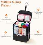 Lifewit Shower Bag Mesh Shower Caddy Portable College Dorm Room Essentials Tote Bag for Bathroom, Gym, Travel, Camping Quick Dry Hanging Shower Organizer Basket Toiletry Bag, Medium, Black - Image 4