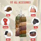 Purse Organizer for Closet: Upgraded Purse Hanger with 10 Big Hooks - Image 6