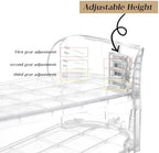 Shoe Slots Organizer Durable and Thick,Elephant-Shaped Adjustable Shoe Stackers,Space Saving for Closet Storage (Transparent - Silver, 15Pack) - Image 4