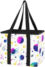 Trunk Organizer Collapsible Car Organizer with Handle Car Storage Box Bin for Groceries SUV Utility Tote Bag Portable Vehicle Container White Star Planet Comet Rainbow by WelcometoElliTarr