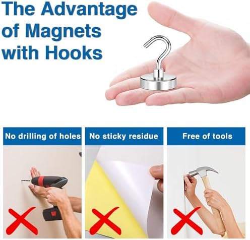 LOVIMAG Magnetic Hooks for Cruise Essentials 2026 Cabins Door 12 P-130LBS - Image 5