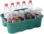 Matthew 5 Pack Large Plastic Tote Tool & Deluxe Supply Cleaning Caddy with Handle Portable Shower Basket Storage Caddy for Cleaning Products,Take-Out Drink,Bathrooms - Green - Image 5