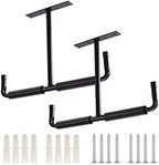 Overhead Garage Storage Hooks, Heavy Duty Ceiling Mount Rack, 2 Pack Black by Ihomepark