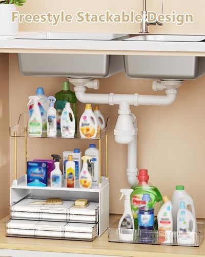 Anylady Bathroom Organizers and Storage, Makeup Organizer (Sturdy Durable Attractive), Ideal for Vanity, Countertop, Counter, Perfume, Skincare, Cabinet, Cosmetic, Dresser Organizer (White) - Image 6