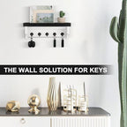 Key and Mail Holder Wall Mount, Mail Organizer with 5 Key Hooks - Image 7