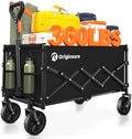 Originsure 110L Portable Collapsible Wagon Cart, 360lbs Heavy Duty, Black by Unknown
