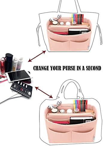LEXSION Felt Purse Organizer Insert, Tote Bag Shaper Dividers with 5 Sizes - Image 5