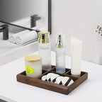 MultiBey 5-Slot Walnut Valet Tray, Wooden Nightstand & Desk Organizer - Image 7
