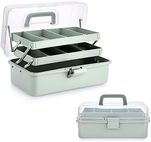 BTSKY 3-Layer Plastic Dividing Storage Box Craft Organizer and Storage by BTSKY