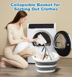 16L Collapsible Mop Bucket with Handles - Space Saving Foldable Silicone Tub for Cleaning, Laundry, Storage - Portable Wash Basin for Home & Car - 4.2 Gallon Compact Utility Bucket - Image 3