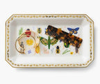 RIFLE PAPER CO. Curio Porcelain Large Catchall Tray, Gilded Accents & Rim - Image 3