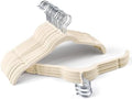 Sishynio Velvet Hangers 30 Pack, Non-Slip Slim Felt Clothes Hangers Beige | Space-Saving Closet Organization; Flocked Surface; 360° Swivel Hooks; For Shirts, Coats, Dresses, Blouses by Sishynio
