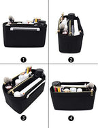 LEXSION Felt Purse Organizer Insert, Tote Bag Shaper Dividers with 5 Sizes - Image 3
