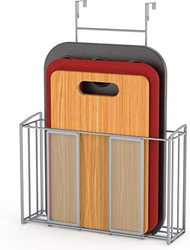 Simple Houseware Over Cabinet Door Mesh Organizer, Silver by SimpleHouseware