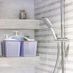 Tiawudi Portable Shower Caddy, Caddy Organizer with Handle, Plastic Shower Basket Hold Soap, Shampoo, Hair Supplies and Beauty Products, Cleaning Supplies Organizer for Home, Dorm, Shelf and Cabinet - Image 6