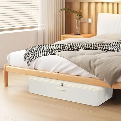 Underbed Storage Organizers,Beige,3 Pack,23.6x11.8x5.9 Inch - Image 3