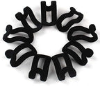 WARMBUY Velvet Cascading Hanger Connector Hooks Organizer, Black, 40 Pack - Image 6