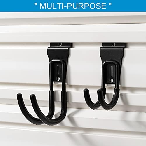 Slat Wall Hanging Hooks, Slatwall Accessories, Slatwall Hooks Assortment, Slat Wall Accessories, Heavy Duty Garage Slatwall Hooks and Hangers,16Pack(Black) - Image 6