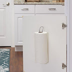 Household Essentials 1225-1 Mounted Paper Towel Holder | Mounts to Solid Cabinet Doors or Walls, Nickel - Image 5